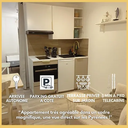 T1 Bis Cosy Rdc Avec Terrasse Centre Luchon Apartment Bagneres-de-Luchon
